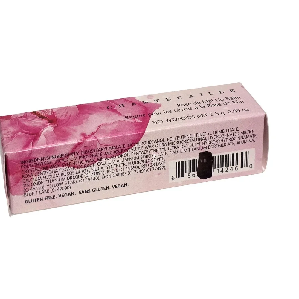 Chantecaille Rose de Mai Lip Balm 2.5g 0.09oz Pink Floral Case Made in Italy